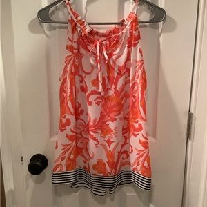 Top sleeveless size small floral